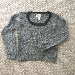 Grey textured sweater